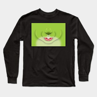 Sugar Green Bunny Face Long Sleeve T-Shirt